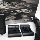 Сверхмощный ручной фонарь с подствольным креплением XBalog 1700 lm-T6L2 Cree, тактический, 3 аккумулятора Черный - изображение 4