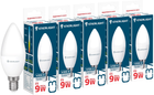 Светодиодная лампа ENERLIGHT С37 9 Вт 4100K E14 (C37E149SMDNFRR) 5 шт
