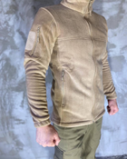 Армійська Кофта флісова VOGEL кишені на рукавах Колір койот XL - зображення 2