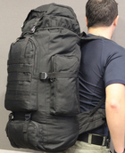Рюкзак тактический L01 70 л, черный - изображение 6