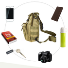 Тактическая военная сумка рюкзак OXFORD 600D Olive - изображение 3
