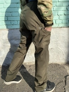 Військові брюки Tactic (тактичні штани) SoftShell Хакі зимові 50 - изображение 5