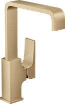 Смеситель для раковины Hansgrohe Metropol EcoSmart 32511140 шлифованная бронза
