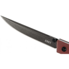 Нож складной карманный с фиксацией Liner Lock CRKT 7096BKD2 CEO шпеньок, burgundy 194 мм - изображение 3