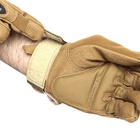 Перчатки тактические OKLAI 705 Sand Khaki XL мужские полнопалые армейские с защитой LOZ - изображение 3