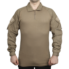 Тактична сорочка Lesko A655 Sand Khaki XL однотонна чоловіча сорочка з довгими рукавами LOZ - зображення 2