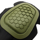 Тактичні захисні наколінники налокітники Han-Wild G4 Green захисні із кріпленням на тактичний одяг LOZ - зображення 4