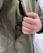 Куртка тактическая Softshell Оливковая теплая куртка для военных софтшелл M - изображение 4
