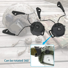 Активные наушники стрелковые с креплением на шлем каску ProTac Plus Black (12795kr) - изображение 11