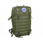 Рюкзак медицинский, военный EagleMed PM-1 Зеленый 30 л с системой Molle + нагрудный ремень - изображение 1