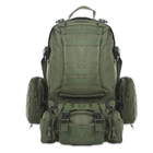 Рюкзак тактический Tactical Backpack B08 Штурмовой походный военный с подсумками 55 л Олива - изображение 1