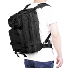 Армейский Рюкзак Тактический Штурмовой M05B на 25л. Цвет Черный - изображение 8