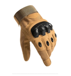 Зимові тактичні рукавички олива, теплі рукавички для ЗСУ, військові штурмові рукавички з хутром мех олива - зображення 3