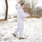 Тактичний зимовий маскувальний водонепроникний костюм мультикам , Маскхалат "Multicam Alpine" білий камуфляж для ЗСУ - зображення 4