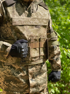 Рукавиці тактичні чорні без пальців ЗСУ розмір M - зображення 3