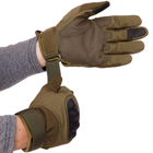 Рукавички тактичні із закритими пальцями для військових ЗСУ SP-Sport BC-8798 розмір XL оливковий - зображення 3