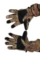 Тактичні рукавиці з пальцями SoftShell Мультикам L - зображення 7