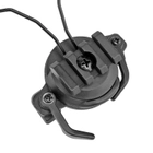 Кріплення адаптер для навушників Walkers, Earmor та Peltor на шолом з планкою Пікатінні, Чорний (150300) - зображення 7