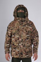 Військова тактична зимова куртка Softshell Мультикам XXXL - зображення 1
