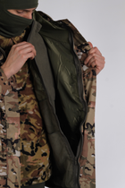 Військова тактична зимова куртка Softshell Мультикам XL - зображення 7