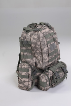 Військовий тактичний рюкзак Yakeda 50-60л Піксель камуфляж - зображення 2