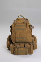 Военный тактический рюкзак Yakeda 50-60л Койот - изображение 5