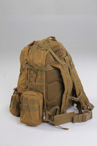 Військовий тактичний рюкзак Yakeda 50-60л Койот - зображення 7