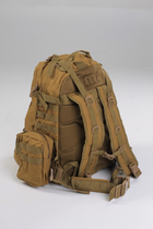 Військовий тактичний рюкзак Yakeda 50-60л Койот - зображення 8