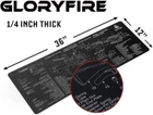 GLORYFIRE Килимок для чищення зброї розміром 12" x 36" дюймів - зображення 3