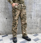 Штаны тактические софтшелл с флисом Пиксель ММ14 утепленные Штаны для военных 48 - изображение 1