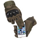 Тактичні армейскі рукавички CORHUNTER Touch Screen цвет Хакі розмір M (FF -115M) - зображення 3