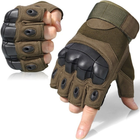 Тактичні армейскі рукавички CORHUNTER безпалі колір Хакі розмір M (HF -115M) - зображення 2