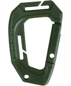 Тактический карабин для крепления снаряжения к рюкзаку или разгрузке 1шт KOMBAT UK оливковый TR_kb-soc-olgr - изображение 2