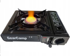 Портативная газовая плита GearCamp, 2 штуцера под маленький и большой балон (керамика) 4_A-0004-Z