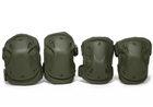 Комплект тактических налокотников и наколенников FG Зеленый с полиэтиленовыми пластинами - изображение 6