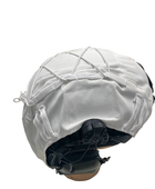 Кавер для шолома Fast без вух, колір білий, розмір L - зображення 7