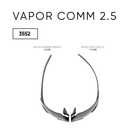 Тактичні окуляри WILEY X VAPOR COMM 2.5 Grey/Clear/Rust Matte Black Frame (3 лінзи) Чорна матова оправа - изображение 7