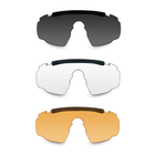 Тактичні окуляри WILEY X SABER ADV Smoke/Clear/Rust Matte Black Frame (3 лінзи) - изображение 4