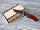 Нож сложен с гравировкой ЗСУ в деревянной коробке, Woodpresent - изображение 4