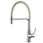 Cмеситель для кухни однорычажный с гибким изливом GLOBUS LUX DENVER GDF-32-00-06 бежевый латунь 000024664