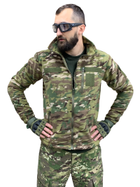 Тактическая флисовая кофта Мультикам ВСУ военная мужская размер 58 - изображение 1