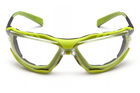 Очки защитные с уплотнителем Pyramex Proximity Black-lime (clear) Anti-Fog, прозрачные - изображение 3