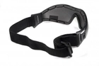 Очки защитные с уплотнителем Global Vision Z-33 (gray) Anti-Fog, черные - изображение 3