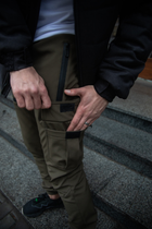 Чоловічі зимові тактичні штани Soft Shell хакі на флісі Flash Карго M - зображення 2