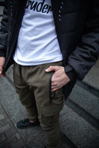 Чоловічі зимові тактичні штани Soft Shell хакі на флісі Flash Карго M - зображення 3