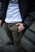 Мужские зимние тактические штаны Soft Shell хаки на флисе Flash карго S - изображение 7