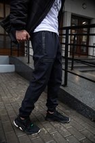 Чоловічі зимові тактичні штани Soft Shell сині на флісі Flash Карго S - зображення 5