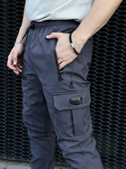 Мужские зимние тактические штаны Soft Shell серые на флисе Flash карго M - изображение 6
