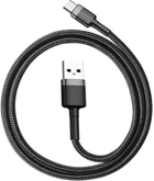 Кабель Baseus Cafule Cable USB For Type-C 3A 0.5m Gray Black