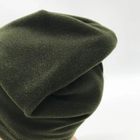 Зимова тепла чоловіча шапка з мікрофлісу, Оліва - зображення 8